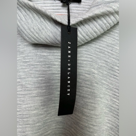 NWT Jane and Delancey Heather Gray Ribbed Knit Turtleneck Pullover Sweatshirt 1X - Picture 5 of 9